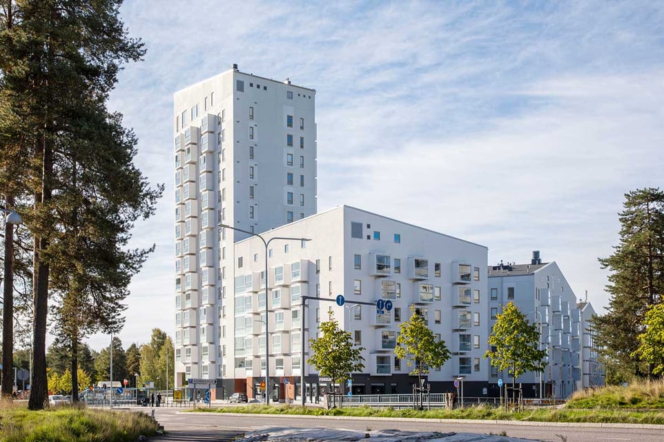 Keinulaudankujan suurkortteli, Kontula, Helsinki | Arkkitehtitoimisto Kanttia 2